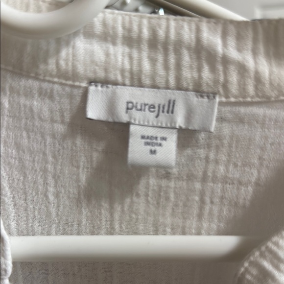 J Jill White Gauze Tunic - Picture 2 of 3